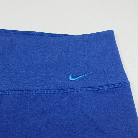 Nike womens 2tone blue striped Legend Burnout capri leggings M 725095 EUC - Picture 3 of 9